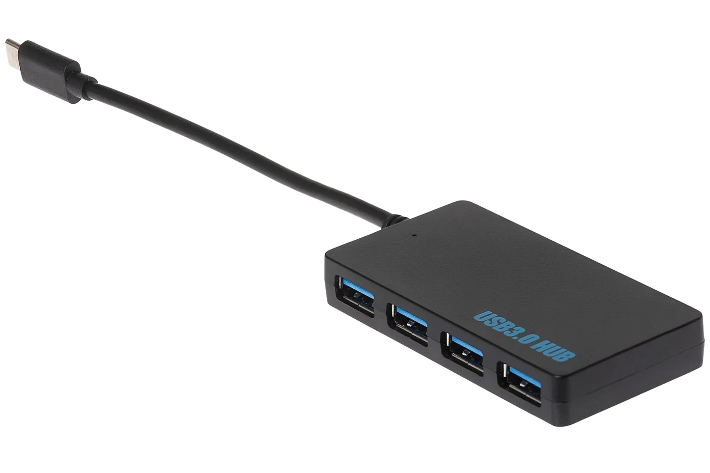 Nikkai USB-C to 4 Port USB-A 3.0 High Speed Portable Hub - Black - Nikkai.co