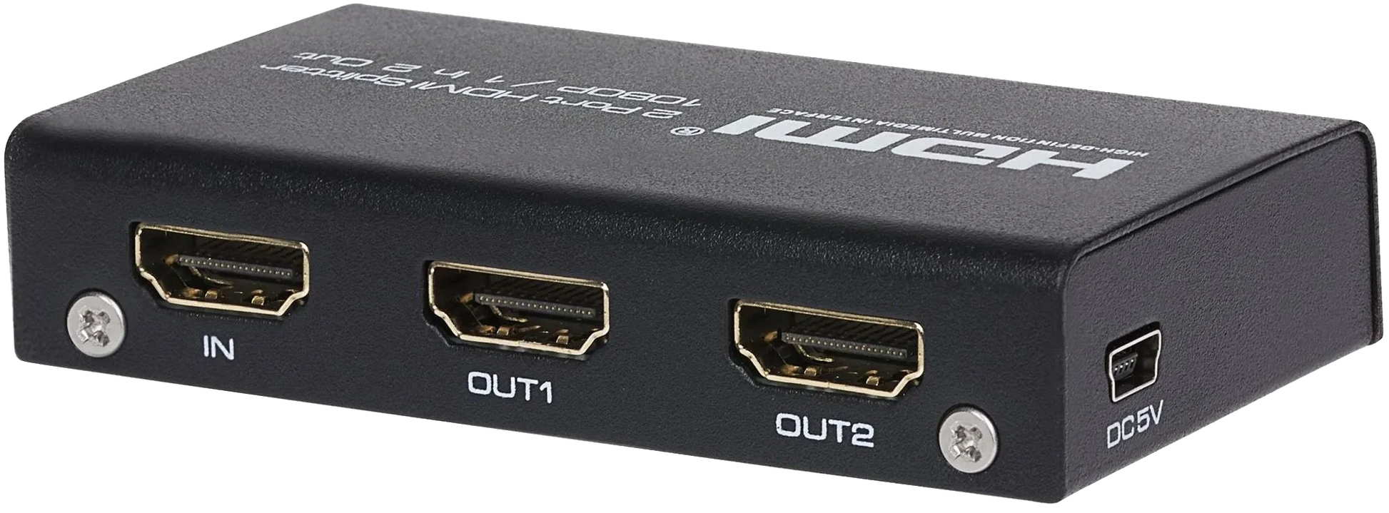 Nikkai 2-Port HDMI Splitter 1080p 60Hz- Black - Nikkai.co