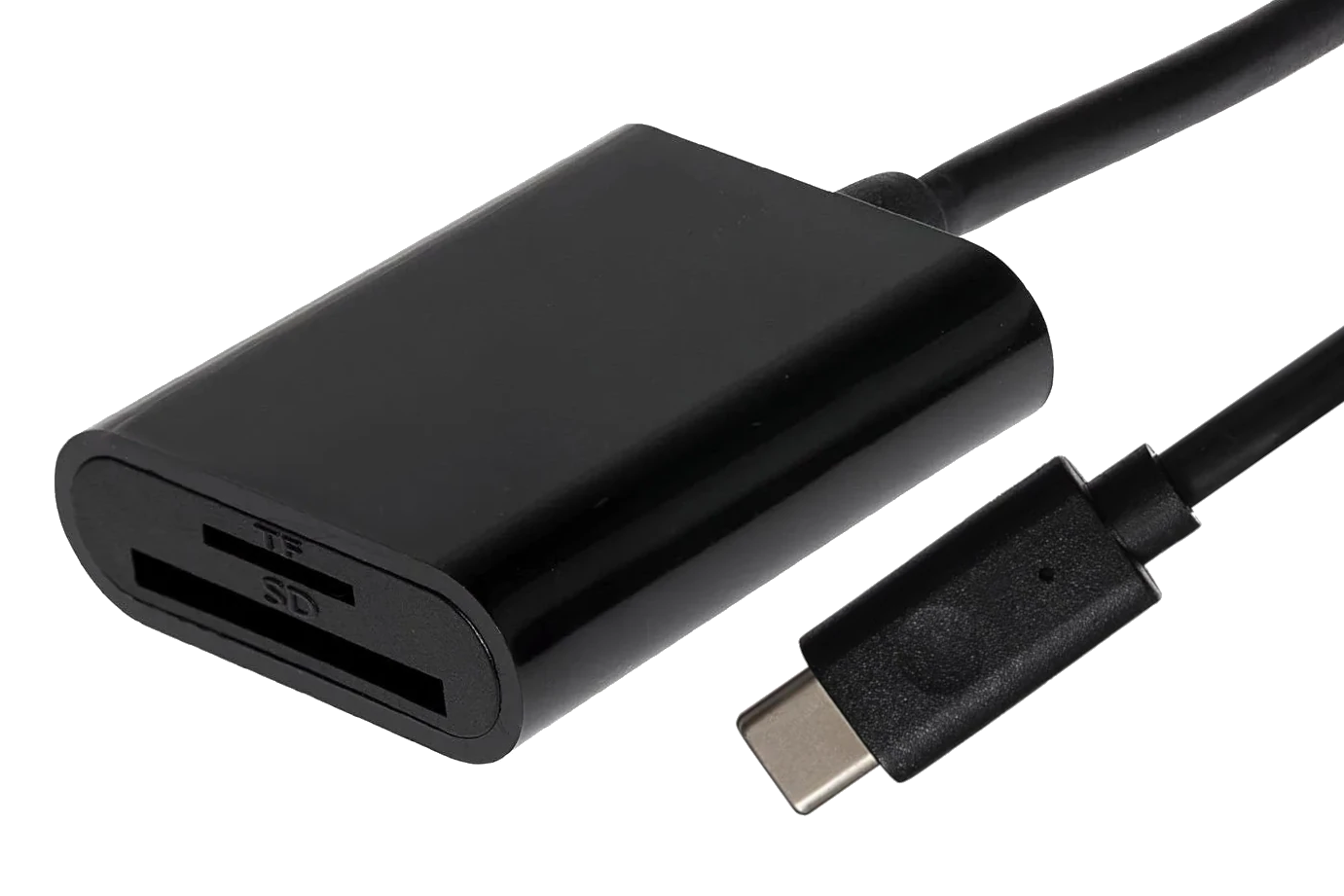 Nikkai USB-C to SD / MicroSD Card Reader Adapter - Black - Nikkai.co