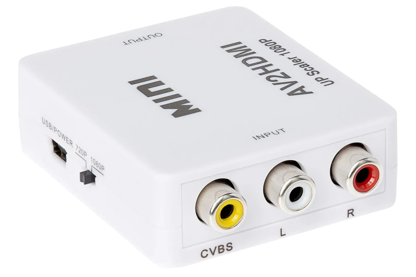 Nikkai RCA Composite to HDMI Converter Adapter - White - Nikkai.co