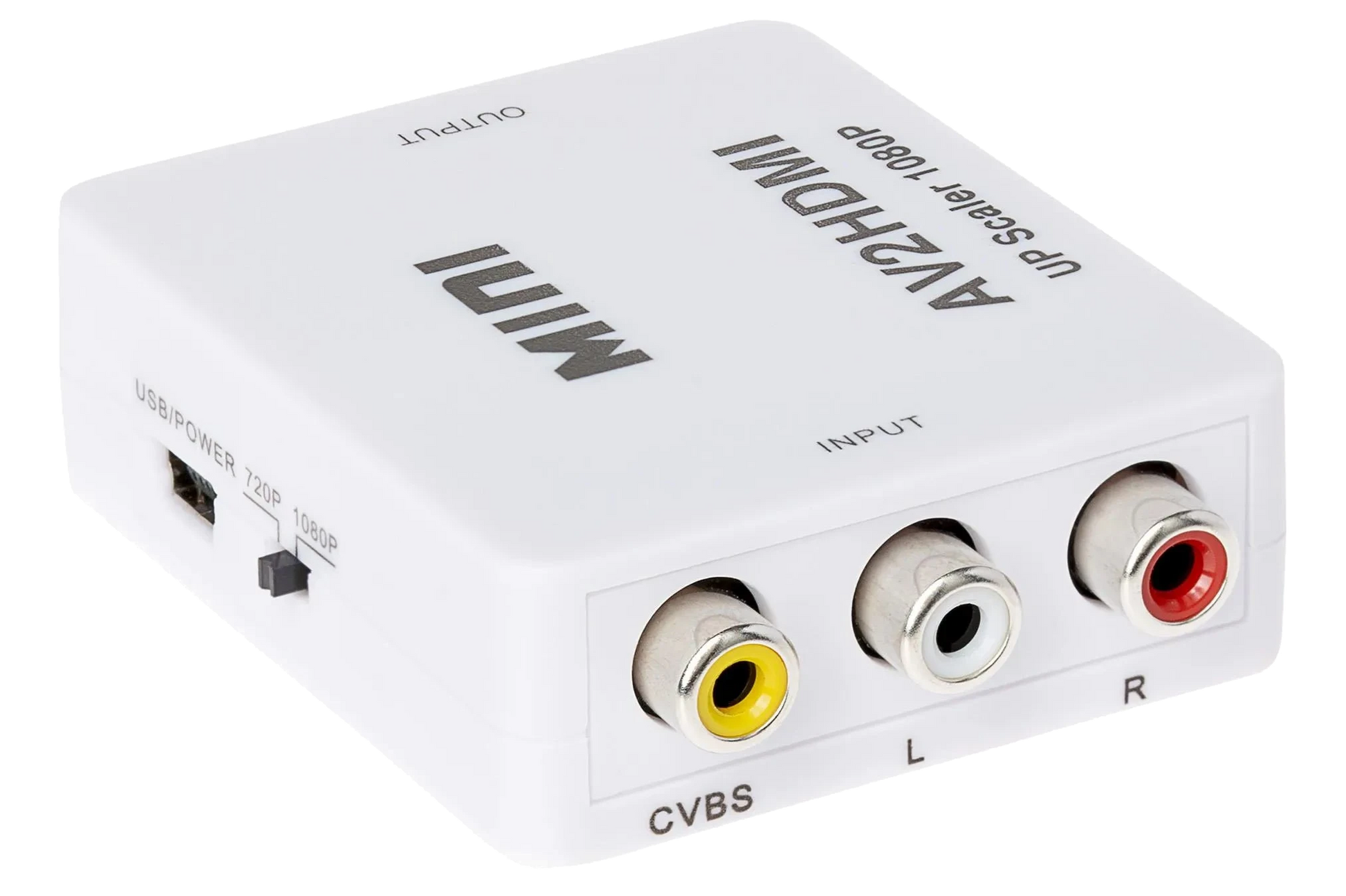 Nikkai RCA Composite to HDMI Converter Adapter - White - Nikkai.co