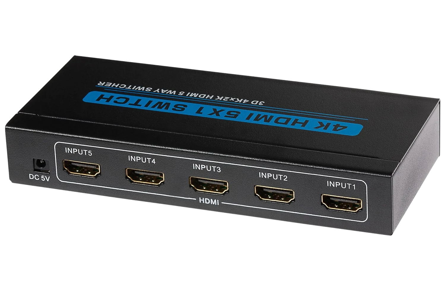 Nikkai HDMI Switch 5 Ports in 1 Port out 4k 30Hz Resolution with