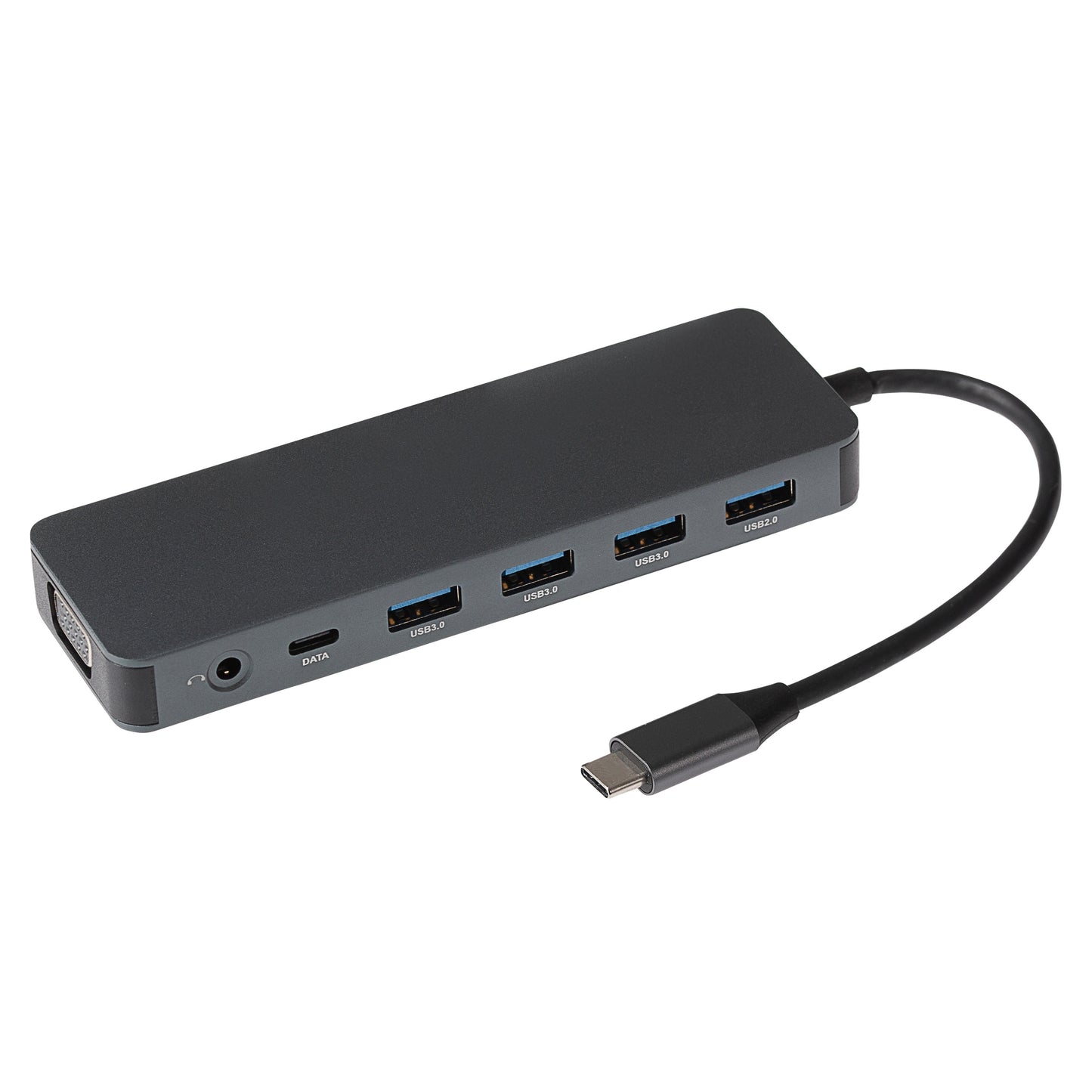 Nikkai USB-C Multiport Hub to 2x USB-C / 4x USB-A / 2x HDMI / Gigabit RJ45 / VGA / SD / Aux