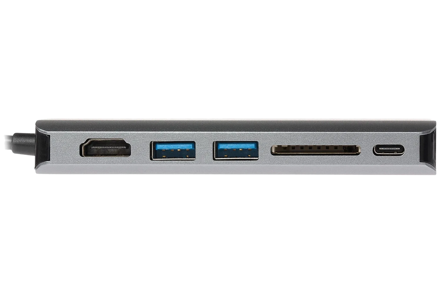 Nikkai USB-C to USB-A 3.0 x2 / RJ45 / HDMI / USB-C / SD Card Reader Docking Station - Silver - Nikkai.co