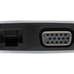 Nikkai USB-C to HDMI / USB-A 3.0 x3 / USB-C / RJ45 / VGA / SD / MicroSD Docking Station - Silver - Nikkai.co