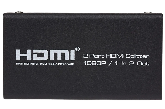 Nikkai 2-Port HDMI Splitter 1080p 60Hz- Black - Nikkai.co