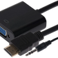Nikkai HDMI to VGA / 3.5mm Jack Adapter - Black - Nikkai.co