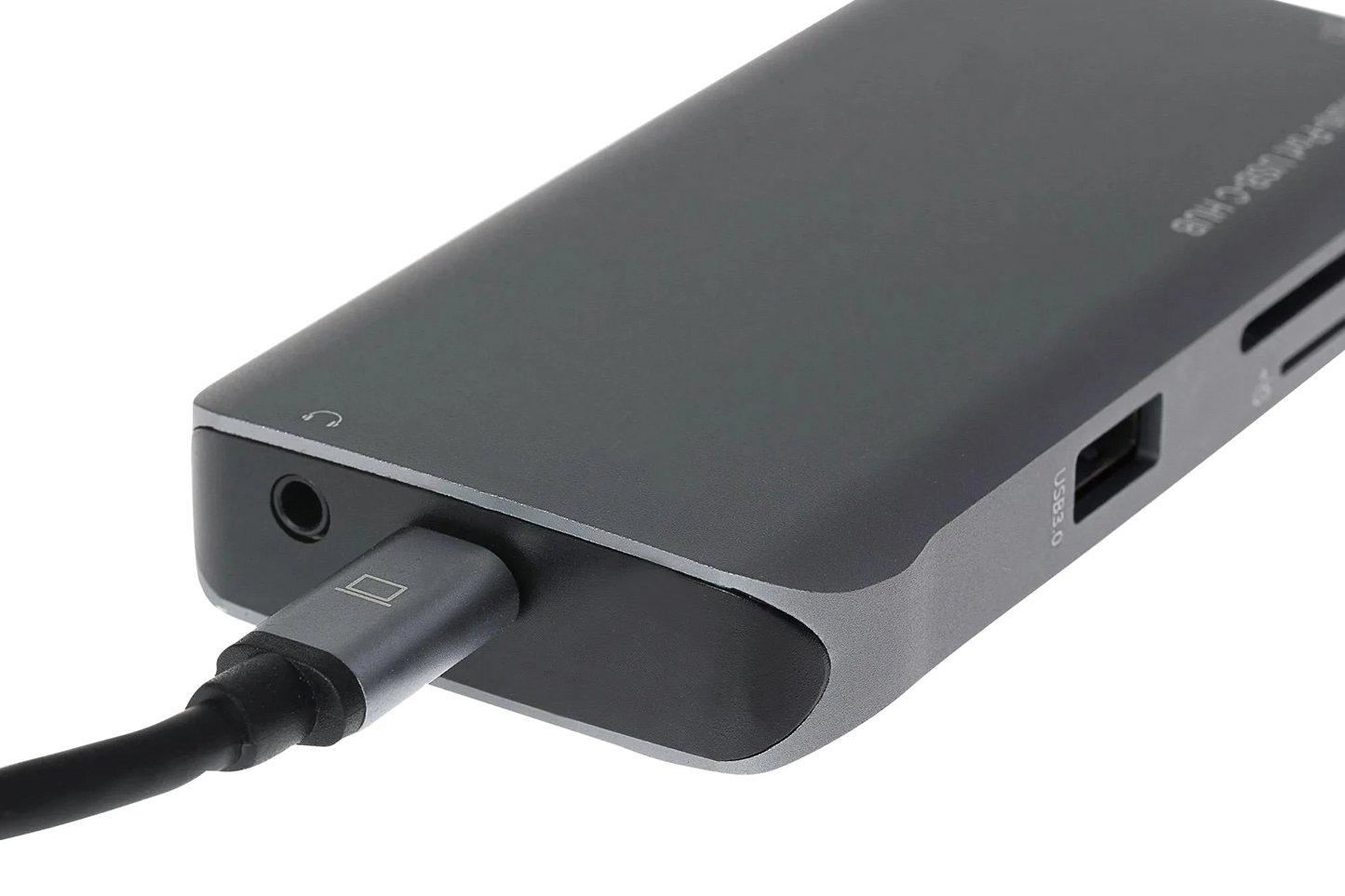 Nikkai USB-C to HDMI / USB-A 3.0 x3 / USB-C / RJ45 / VGA / SD / MicroSD Docking Station - Silver - Nikkai.co