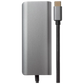 Nikkai USB-C to USB-A 3.0 x2 / RJ45 / HDMI / USB-C / SD Card Reader Docking Station - Silver - Nikkai.co