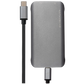 Nikkai USB-C to HDMI / USB-A 3.0 x3 / USB-C / RJ45 / VGA / SD / MicroSD Docking Station - Silver - Nikkai.co