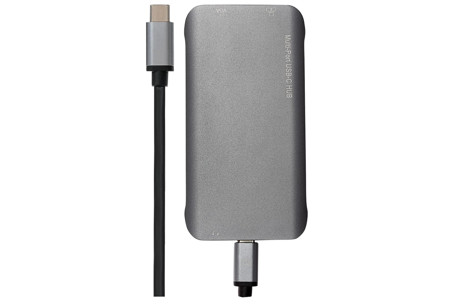 Nikkai USB-C to HDMI / USB-A 3.0 x3 / USB-C / RJ45 / VGA / SD / MicroSD Docking Station - Silver - Nikkai.co