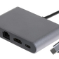 Nikkai USB-C to USB-A 3.0 / HDMI / RJ45 / USB-C Docking Station - Silver - Nikkai.co