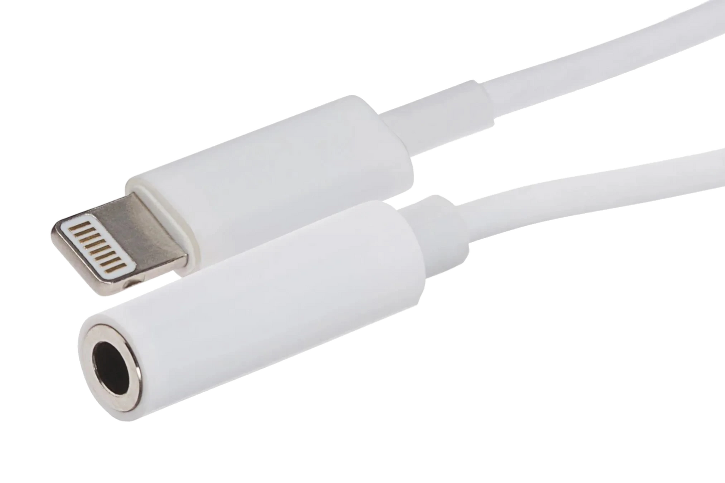 Nikkai Lightning to 3.5mm Audio Jack Adapter - White - Nikkai.co