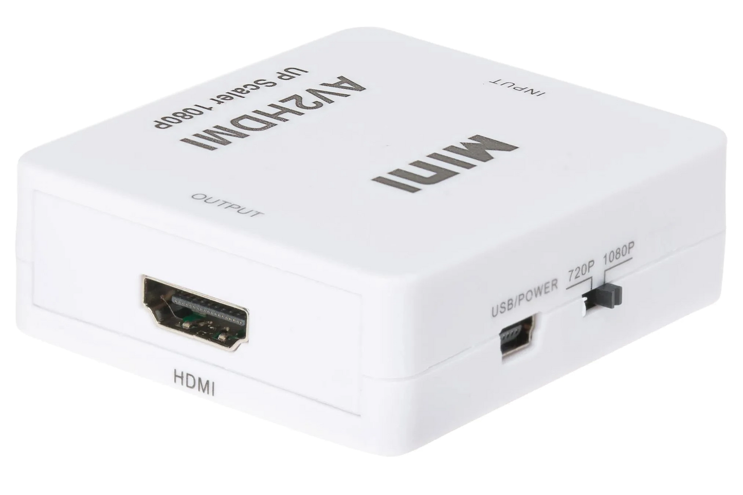 Nikkai RCA Composite to HDMI Converter Adapter - White - Nikkai.co