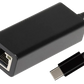 Nikkai USB-C to Ethernet RJ45 Gigabit Network LAN Adapter - Black, 0.25m - Nikkai.co