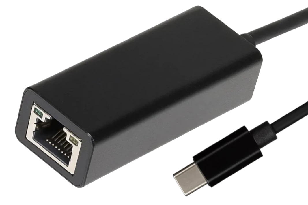 Nikkai USB-C to Ethernet RJ45 Gigabit Network LAN Adapter - Black, 0.25m - Nikkai.co