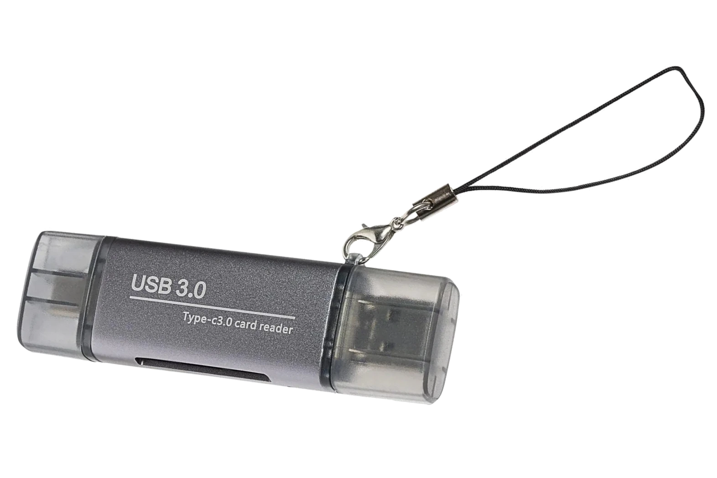 Nikkai USB-C & USB-A 3.0 SD / MicroSD Card Reader - Silver - Nikkai.co