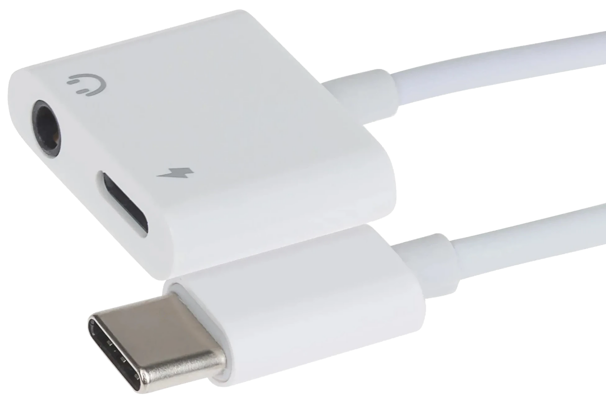 Nikkai USB Type-C to 3.5mm Audio Jack / USB Type-C Adapter - White - Nikkai.co
