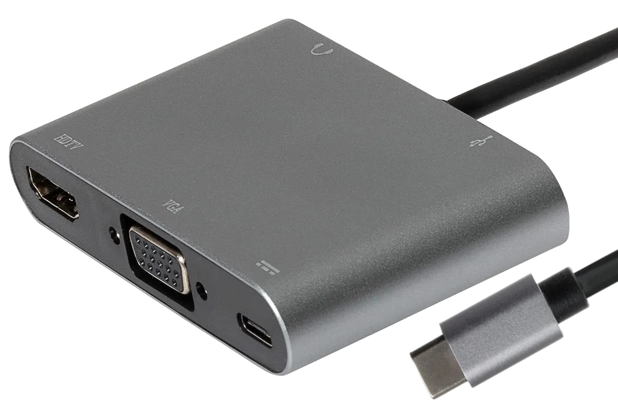 Nikkai USB-C to HDMI / USB-C / USB-A / VGA / 3.5mm Jack Docking Station - Nikkai.co