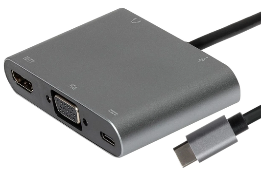 Nikkai USB-C to HDMI / USB-C / USB-A / VGA / 3.5mm Jack Docking Station - Nikkai.co